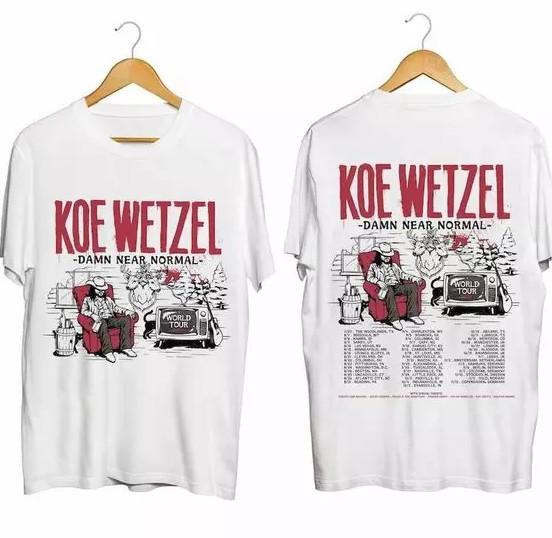 Koe Wetzel Damn Near Normal World Tour 2026 Shirt Koe Wetzel Fan Shirt 2 Sided S