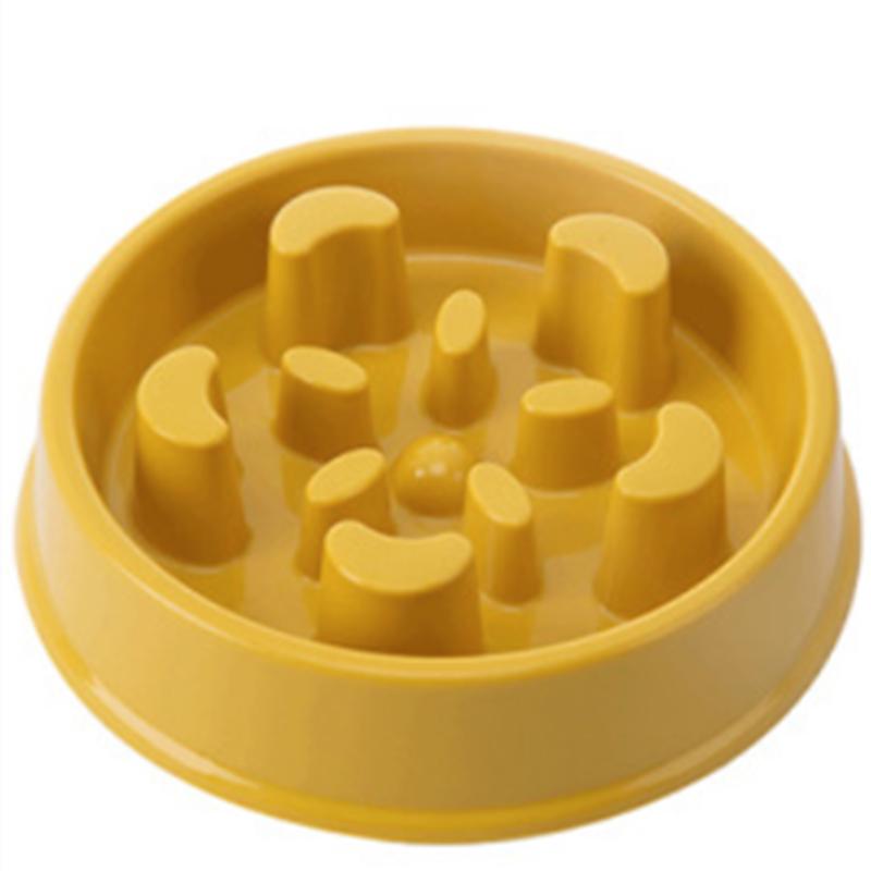Pet Slow Eating Dog Bowl Slow Feeder Dog Food Bowl Hard Plastic Dog Slow Feeder Cat Pet Feeder Non Slip Anti Gulping Feeder Bowl