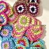 Accesorii pentru Croșetat și Țesut cu Fire, Pătrate de Bunică Geometrice Multi-Color