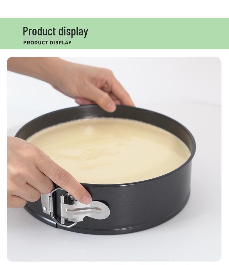Non-Stick Round Cake Pan Set - Buckle Design for Baking