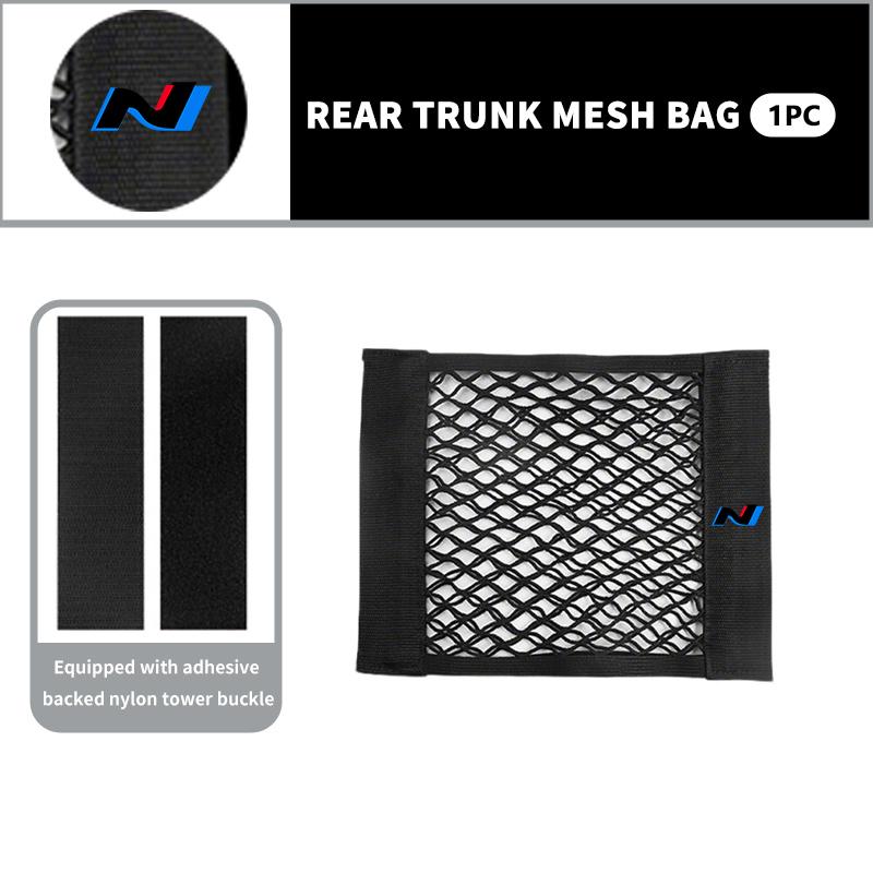 Car Back Rear Trunk Elastic Mesh Fixed Straps Interior Organizer For Hyundai GDi i10 I10 N Line Solaris Genesis Azera Santafe HH52
