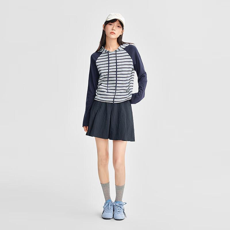 Ledin Autumn 2025 Color-Block Pleated Skort