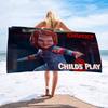 Horror Movie C-Child P-Play Beach Colorful Bath Towels for Girl Microfiber Quick Dry Sand Free Beach Yoga Spa Gym Pool