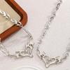 Barbed Wire Flame Heart Choker Sweet and Cool Gothic Necklace Y2k Thorns Necklace  Hip Hop