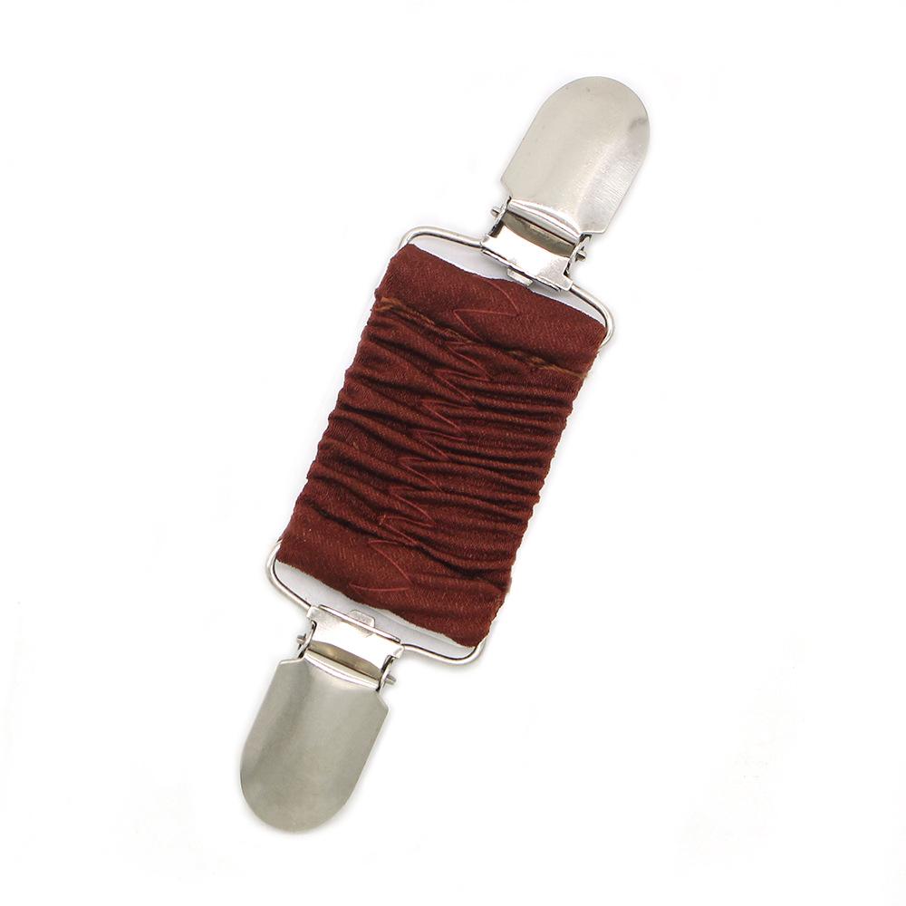 European-American Style Fabric Cardigan Clip: Niche Ladies Waist-Clinching Elastic Anti-Exposure Buckle Scarf Shawl Clip