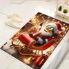 1Pc Christmas Minion Celebration Rug Office Carpet Indoor Outdoor Doormat Nonslip Soft And Comfortable Living Room Christmas Halloween Gift D91844