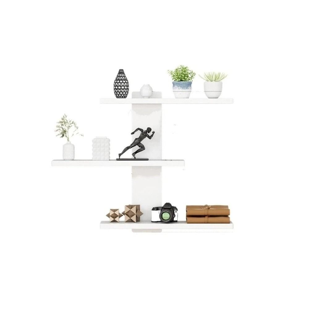 Detachable Wall Mounted Storage Rack Simple Floating Wall Bracket Living Room