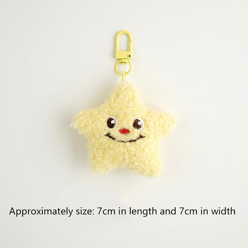 Cute Plush Little Bear Rabbit Doll Keychain Cartoon Animal Pendant Keyrings Backpack Decoration Accessories Gifts