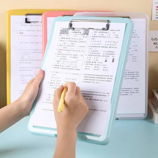 Nursing Student Clipboard 2 in 1 Storage Foldable Clipboard Waterproof A4 Size Paper Storage Compartments Clipboard Box