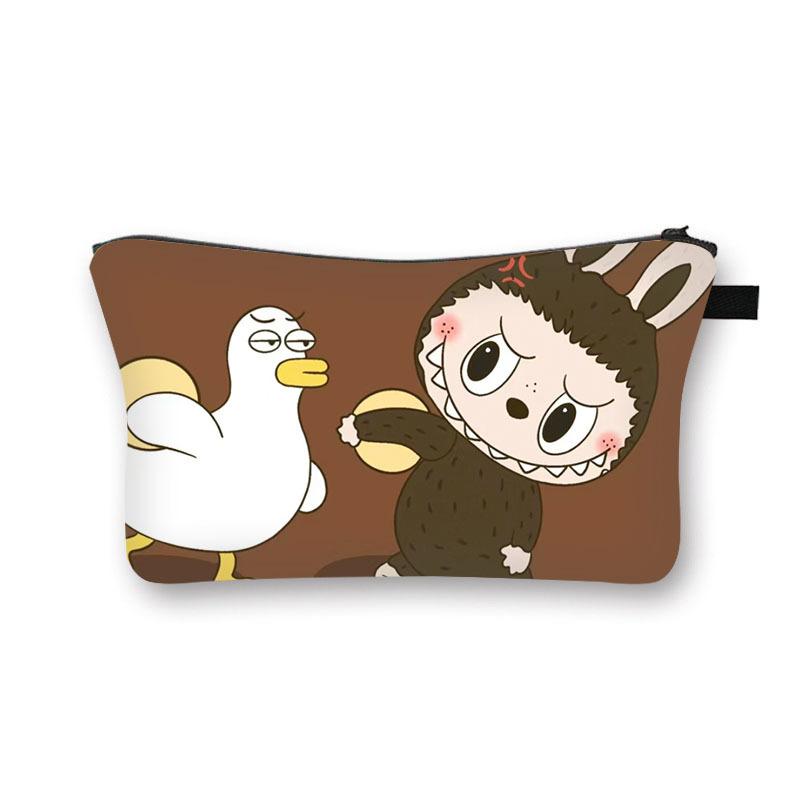 Cosmetic Bag for Girls, Large Capacity, Cute Storage, Toilet Bag, Portable Clutch Bag.