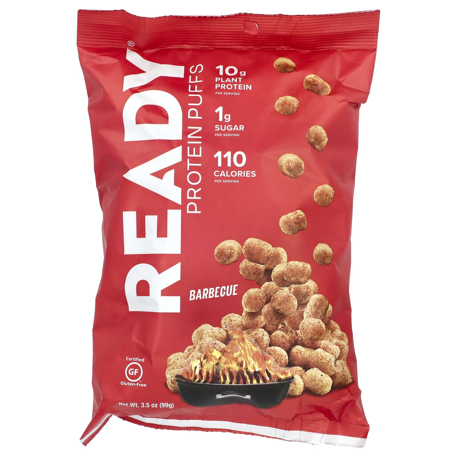 

Ready, Protein Puff, Barbecue, 3.5 oz (99 g)