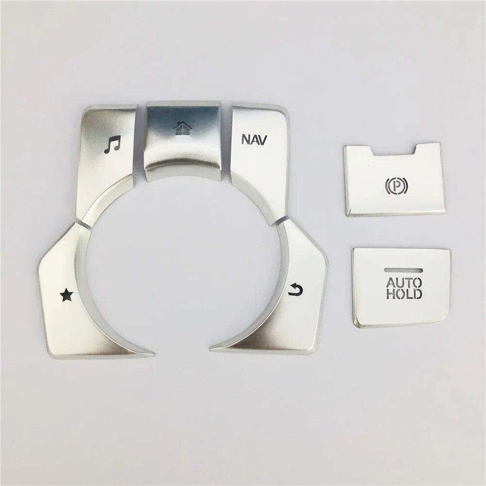 Right Hand Drive Handbrake Parking Brake AUTO HOLD & Multimedia Button Cover Frame Trim Sticker For Mazda 3 CX-3 CX-4 CX-5 CX-8