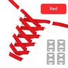 1 Pair Elastic No Tie Shoe Laces Anchors Flat Shoelace Lock Clip for Adults and Kids Tieless Shoelaces for Sneakers