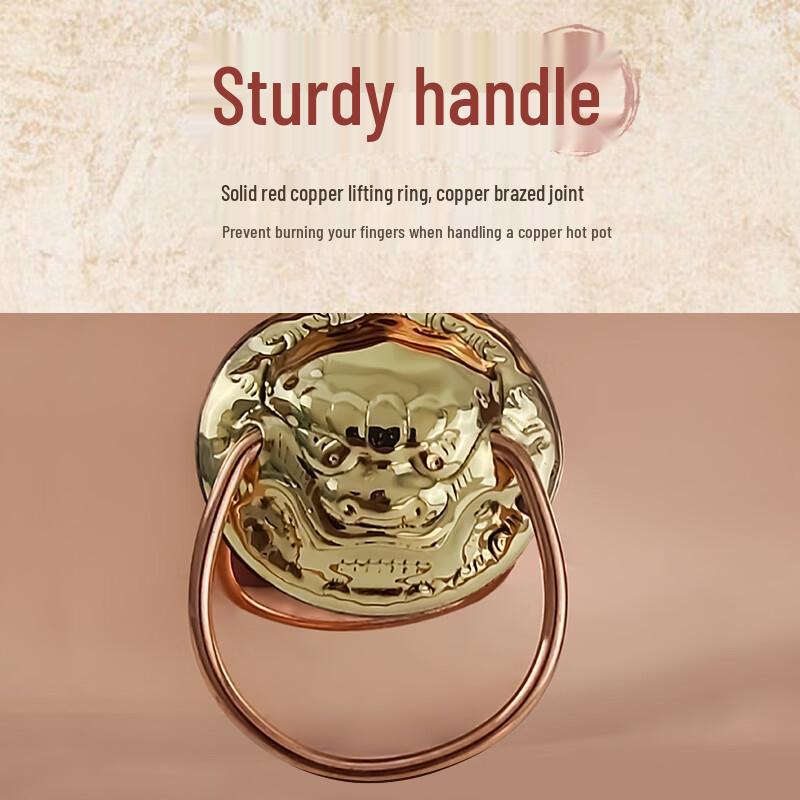 Gou Yiyuan Verdickter Kupfer-Hot Pot für Multi-Herd-Nutzung