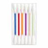 6pcs Wool Felt Cotton Swab Cat Teaser Toy Double End Bite Stick For Indoor Cats Interactive Chew Play Soft Touch Toy For Kittens