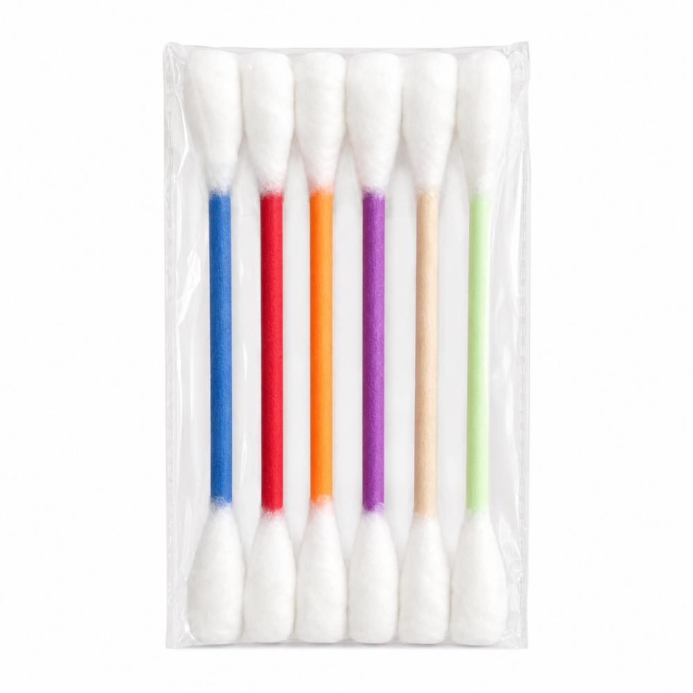 6pcs Wool Felt Cotton Swab Cat Teaser Toy Double End Bite Stick For Indoor Cats Interactive Chew Play Soft Touch Toy For Kittens
