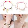 Elegant Star Elf Pendant Bracelet Adjustable Length Faux Pearls Jewelry For Women Girls Versatile Style