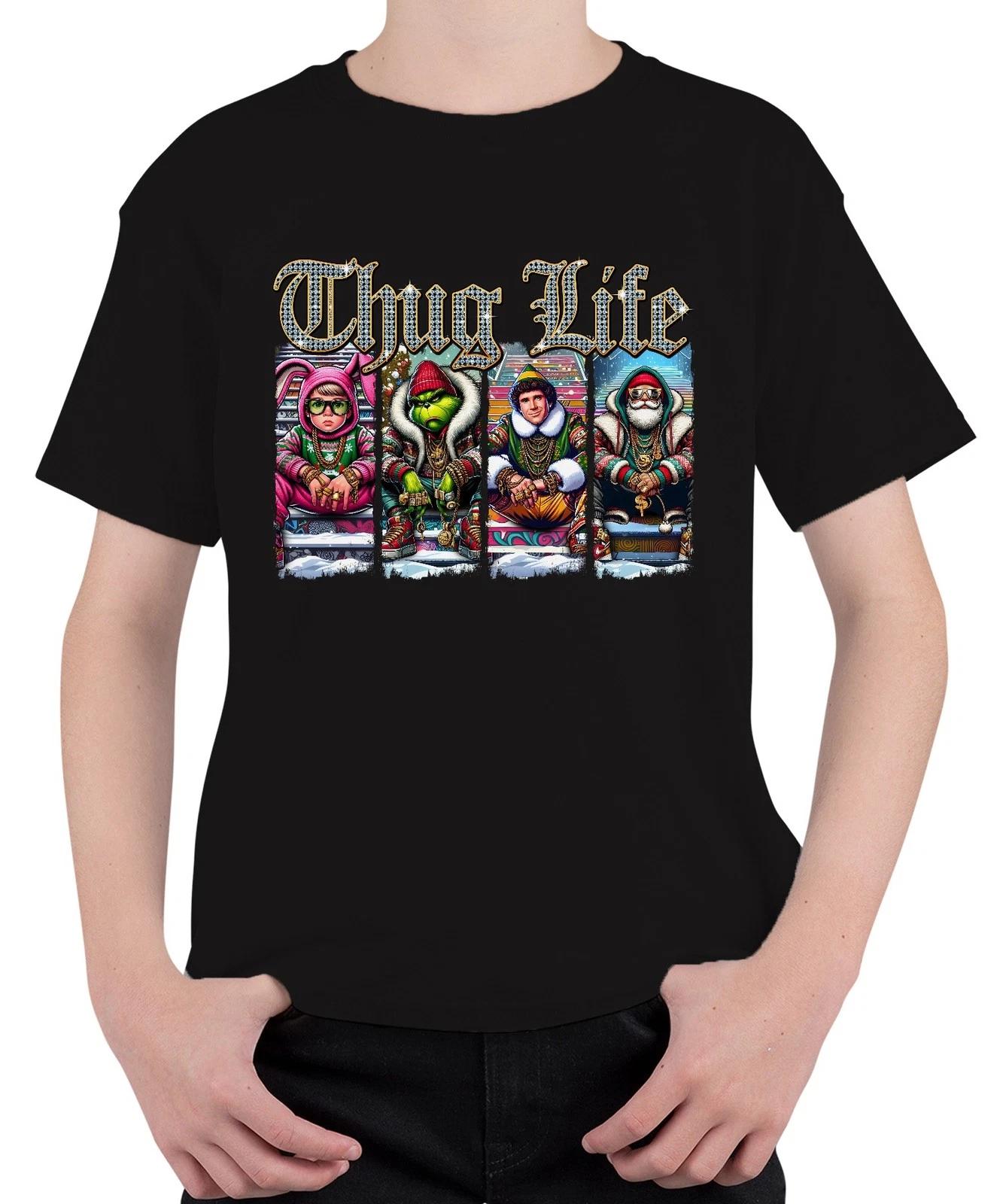 Thug Life Buddy der Elf Grinch - Weihnachten Christmas Xmas Unisex Kinder T-Shir XXXL