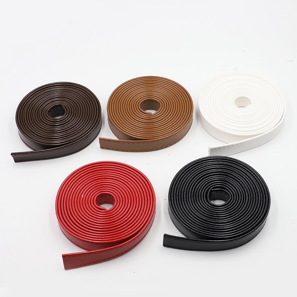Bande de Cuir Large 20mm 3 Mètres Bricolage Fait Main Sangle de Sac Poignées Accessoires de Ceinture Remplacement d'Épaule Sac à Dos Sac Bandoulière Sac à Main