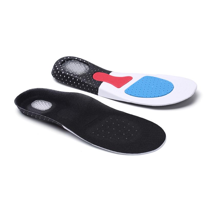 Men's Shock-Absorbing, Sweat-Wicking Silicone Insole for Sports & Running - Odor-Free Comfort.