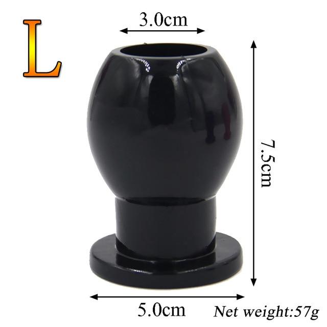 Non Vibrating Butt Plugs Hollow Anal Plug Silicone Bdsm Enema Speculum Kink Fetish