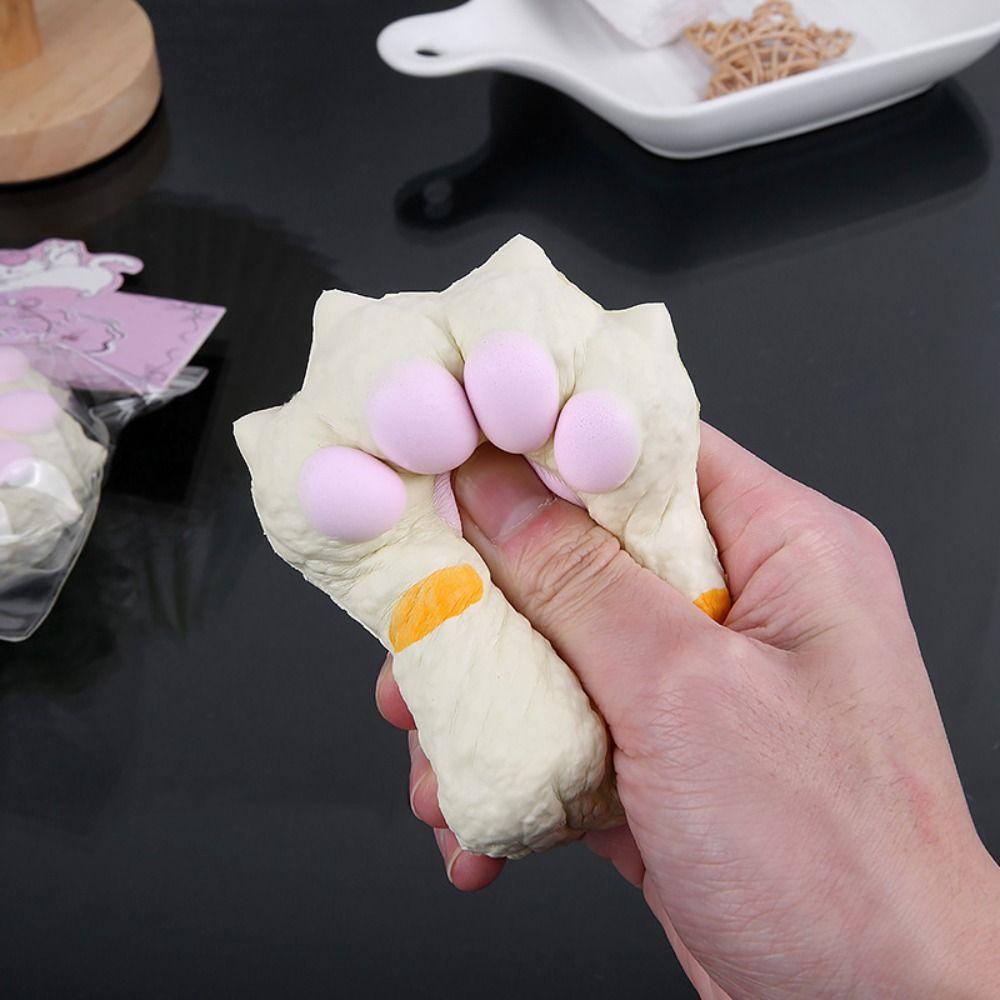Silicone Cat Paw Fidget Toy Soft Cat Paw Pinch Toy Cute Cat Paw Squeeze Toy  Children