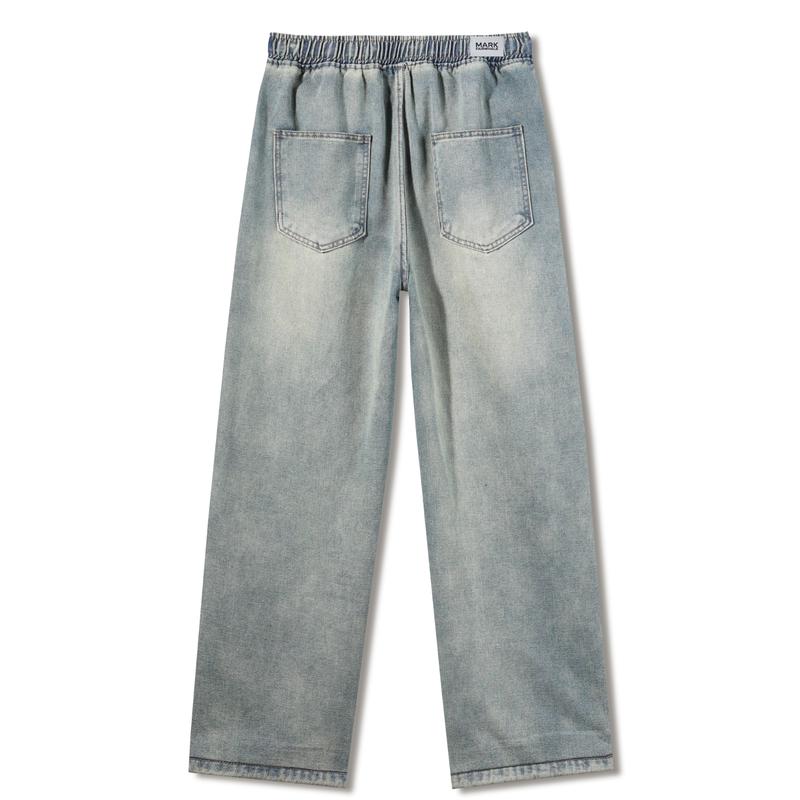 

MARK FAIRWHALE Men s Vintage Gradient Fleece-Lined Loose Straight Jeans XL