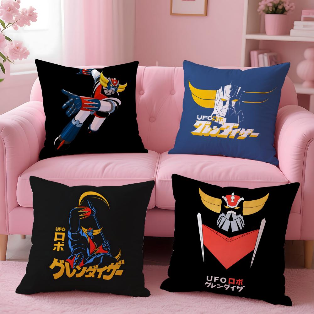 G-Goldorak G-Grendizer Cushion Cover Plush Fabric Soft Double-Sided Printed Sofa Warm Winter Home Gift Pillow Cover