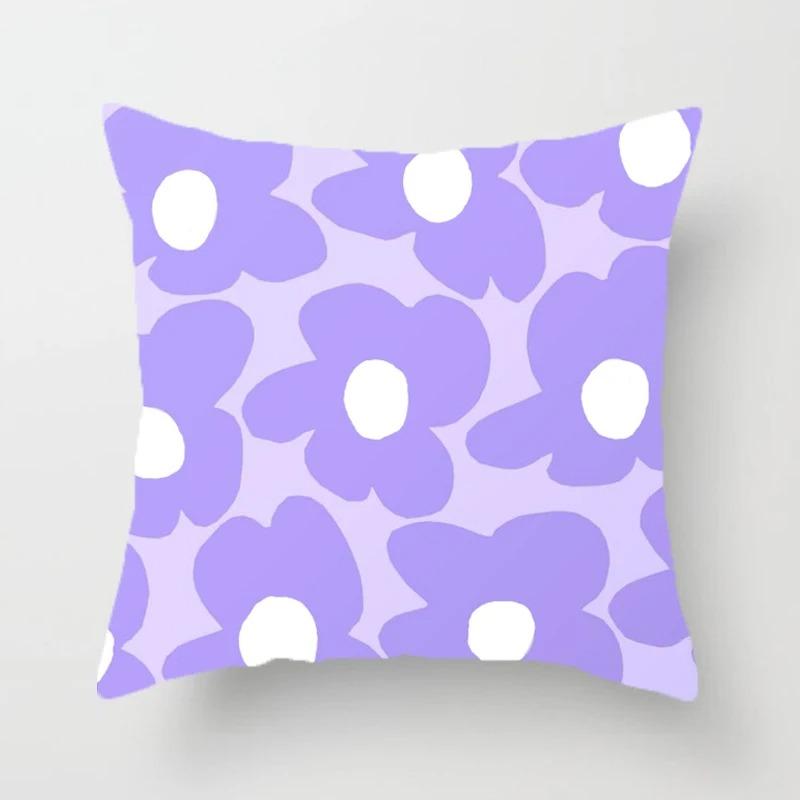 Fresh Daisy Print Pillowcase Office Living Room Home Pillowcase Car Ornaments