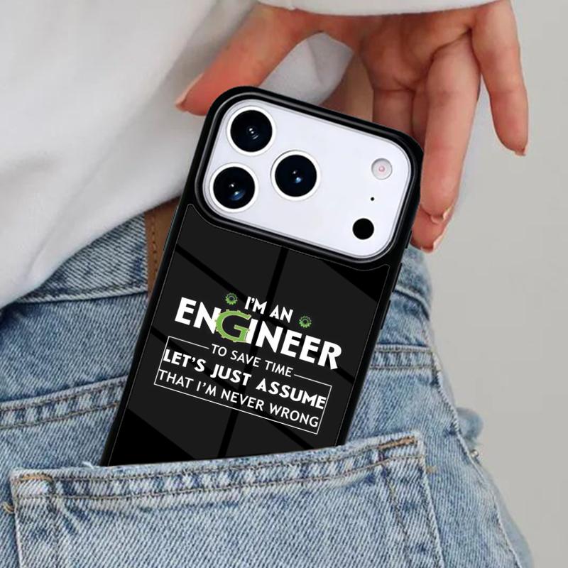 I m An Engineer I m Good At Maths Phone Case for iPhone 16e 15 14 13 12 17 Pro Max Plus Air 17pro Cover Coque iPhone 14 Pro Max