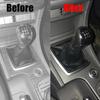 5 Speed Manual Car Gear Shift Knob Shifter Boot Stick PU Leather +Plastic For Ford Fiesta MK7 2008-2013 Focus MK2 FL 2008-2011