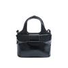 Fashion Wholesale, High-end Commuter, Portable Bucket Bag, Niche Design, Oil Wax Leather, Simple Wind, Solid Color Messenger Women's Bag