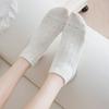 5/10 Pairs Women White Striped Short Socks Fashionable Lolita Jk Style Soft Comfortable Sweat Absorbing Breathable Casual Socks