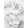 Table Cover Clamps 4 Piece Clip-On Plastic Holders for Dining Tables, Coffee Tables, Outdoor Meals and Home Use