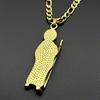 Christian San Judas Tadeo Anhänger Halskette für Männer Frauen Edelstahl Goldfarbe Heiliger Judas Hip Hop Kette Amulett Schmuck Geschenk