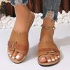 Fashion New Luxury Summer Slippers Women Flat Outdoor Trend Beach Sandals Female Flip Flops Casual Slides Shoes Woman 2024 Big Size 42