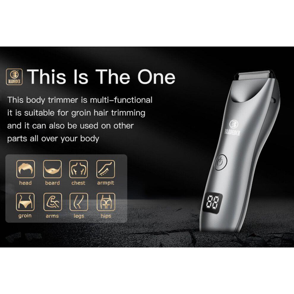 Tondeuse à poils pour hommes avec lumière LED, étanche, écran LCD, 5 W