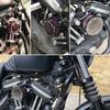 High Quality CNC Aluminum Motorcycle Air Filter Cleaner Intake System Kit for Harley XL883 1200