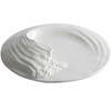Wave Artistic Conception Fusion Tableware Ceramic Tableware Western-style Flat Special-shaped Hotel Advanced Cold Dish Set Plate