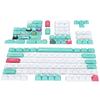 PBT Keycaps 131 Key Japanese Style With Cartoon Animation Elements for Universal PC Gaming