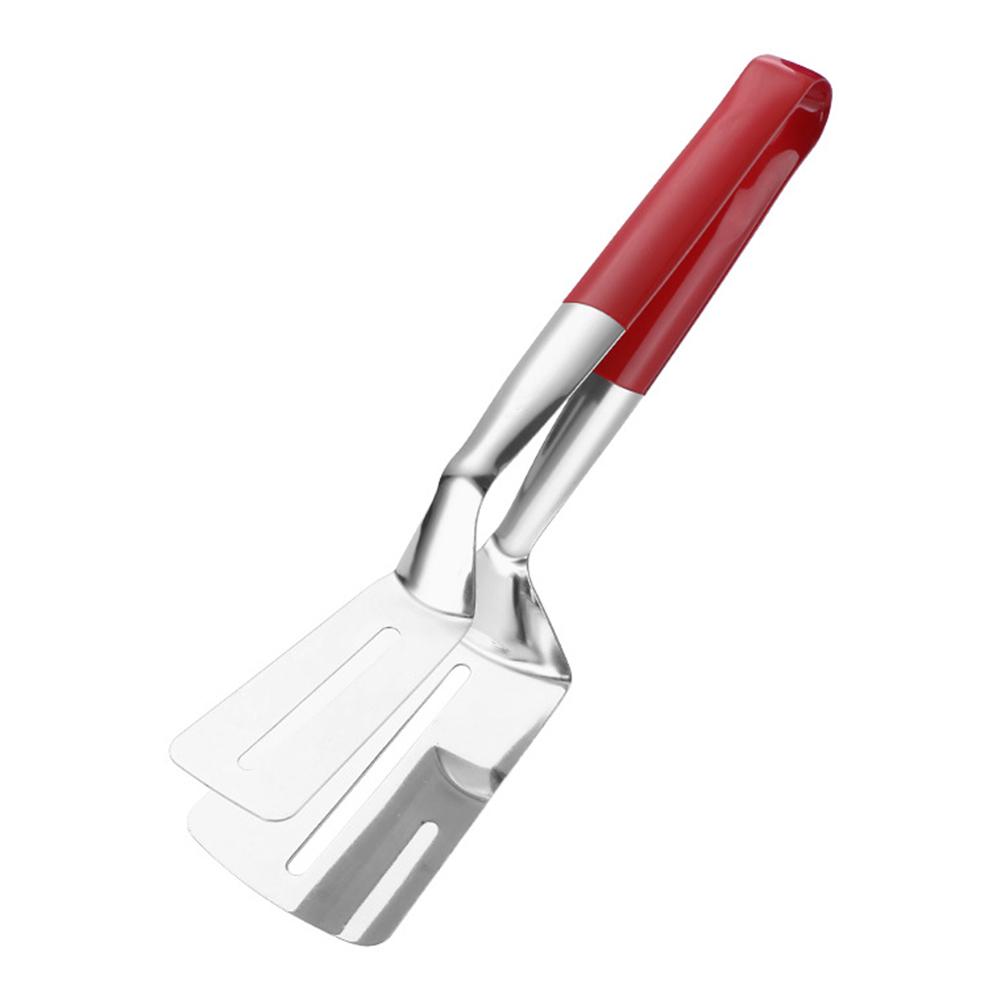 Stainless Steel Steak Clip Pancake Barbecue Spatula Clip BBQ Tongs Frying Fish Spatula Clip Bread Clip Household Kitchen Tools