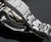 Best-Selling Men's Automatic Skeleton Watch, Stainless Steel Large Dial Luminous Design