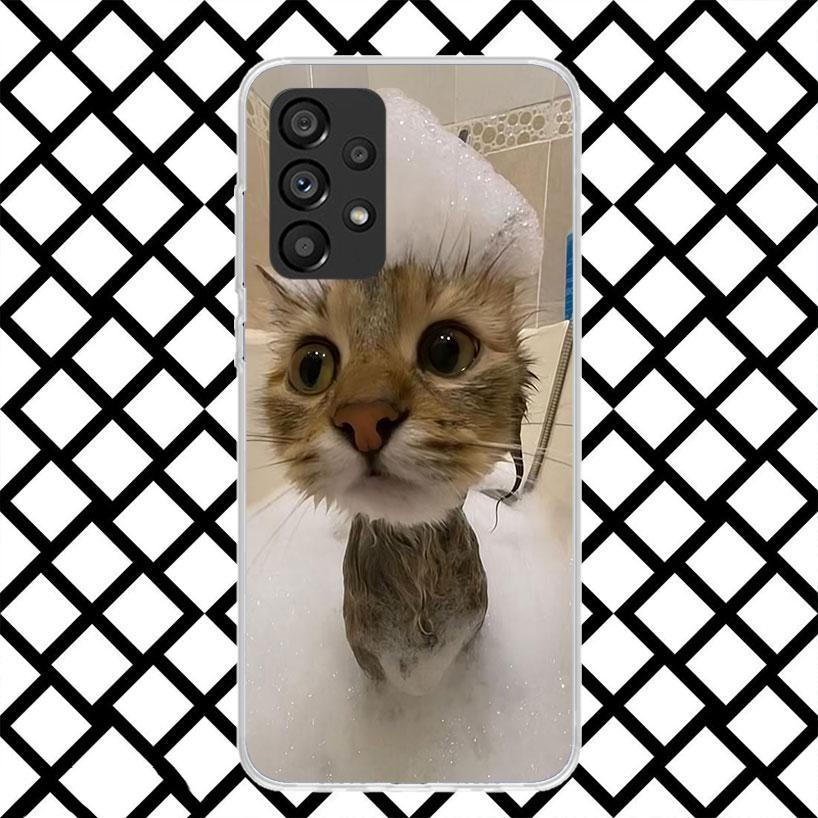 Pet Cat Funny Memes Phone Case for Samsung Galaxy A52 A42 A32 A22 A12 A02S A51 A50 A71 A70 A41 A31 A21S A40 A30S A20S A10S A11