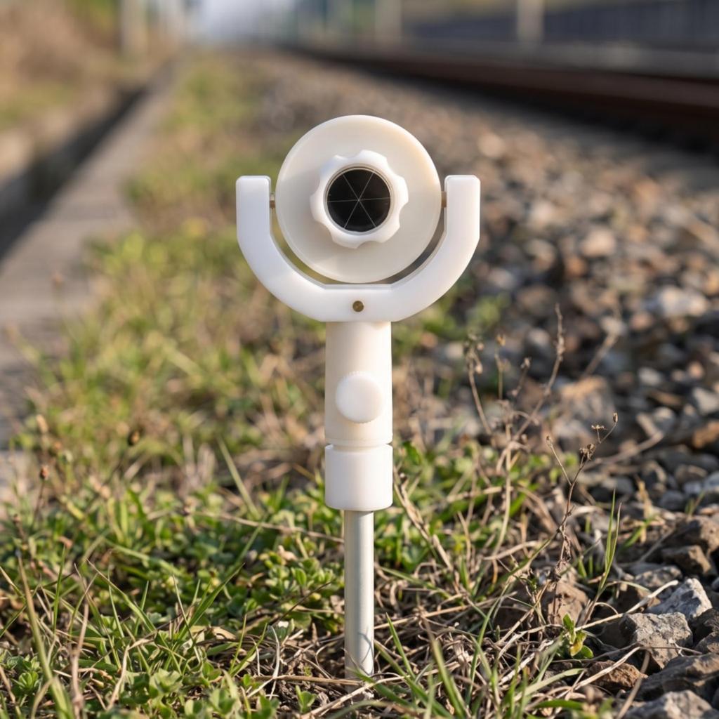Portable Mini Surveying Prism Heavy-Duty with Yoke Slimline Compatible for