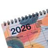 2026 Monthly B5 Starting January Notebook Summer Planner, Block, Size, 2026, Calendar, M/Yoshiki Okamura, Wave, Marks, 26WDR-NB4-OBL