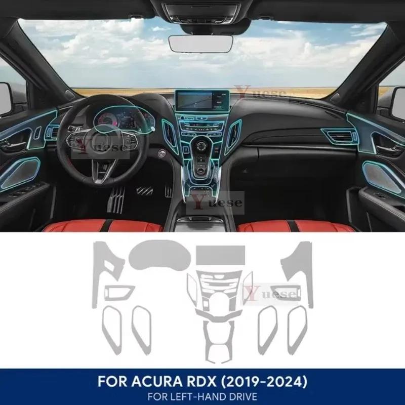 For ACURA RDX 2024 Gearbox Protective Sticker Anti-scratch InteriorTPU Car Navigation Screen Film