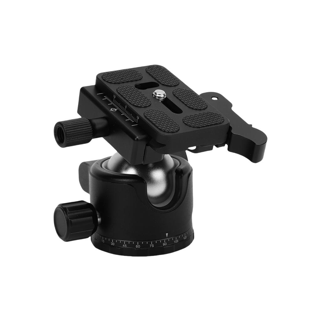 35mm Low Profile Tripod Ball Head with Aluminum Alloy Panoramic Quick Release Plate for Monopod DSLR Camcorder