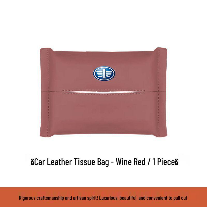 

Suitable for Blue Ship H6 and Jiabao V80: Leather Headrest Tissue Box Bag for Car Interior. Standard