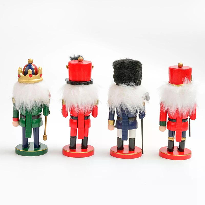 Wooden Christmas Nutcracker Soldier,Traditional Painted Nutcracker Figures,Festive Collectible Christmas Party For Home