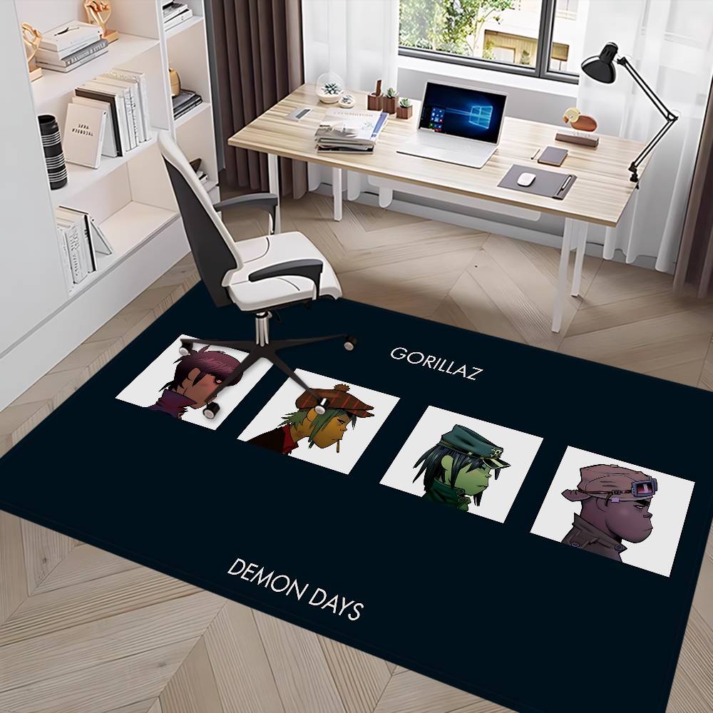 Virtual Band G-Gorillaz Floor Mat INS Style Soft Bedroom Floor House Laundry Room Mat Anti-skid Household Carpets